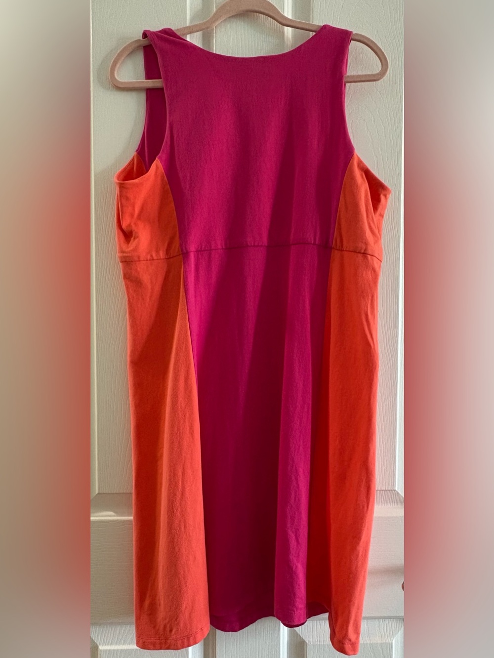 Tommy Bahama Sleeveless Colorblock Dress in Hot Pink & Coral XL - Picture 10 of 10